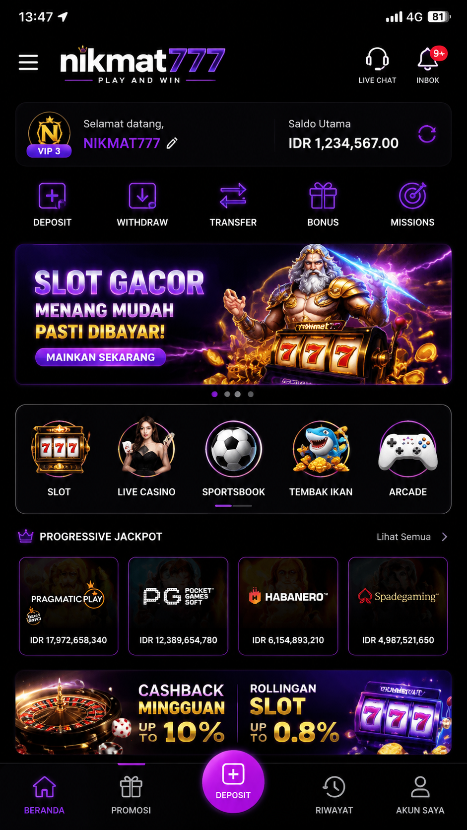 Screenshot 1 nikmat777